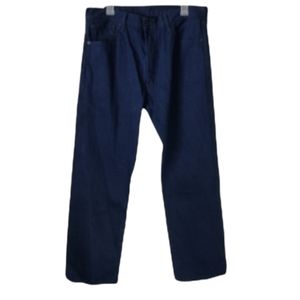 Levi's 501xx Navy Blue straight leg jeans 36x32